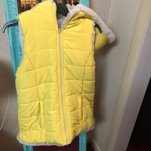 Reversible hooded vest